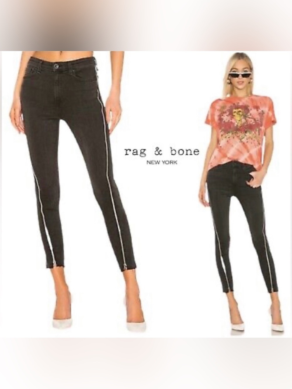 rag & bone Nina High Rise Skinny Jeans in Carlton